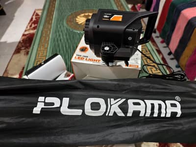 PLOKAMA PK-400S WITH SOFT BOX, HONEYCOMB MESH. JMARY RGB PANEL