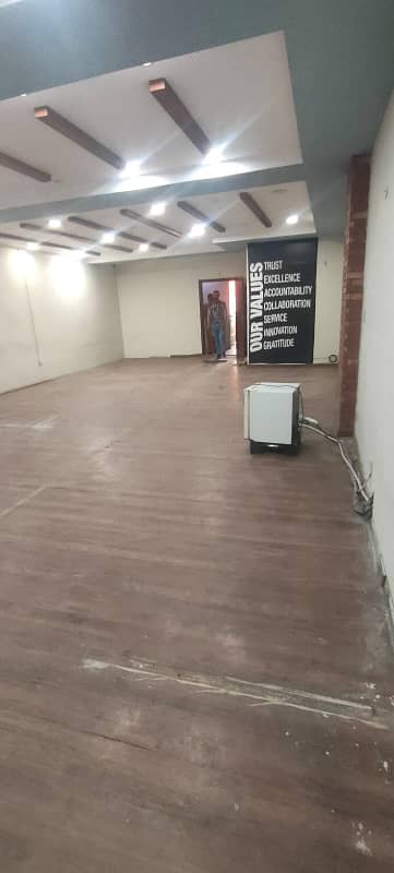 Commercial Space Hall for Rent in Khayaban-e-Jinnah Road Near UCP for Office (Visa Consultancy + Call center + Software house + Marketing Office & Other Setup as You Want)