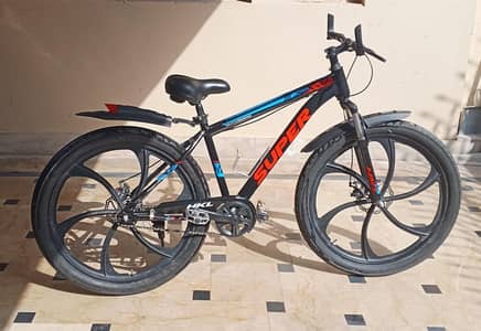SUPER Mountain Bike | Stylish Black & Red Cycle | Disc Brake