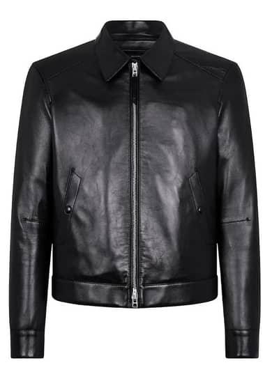 sheep black leather