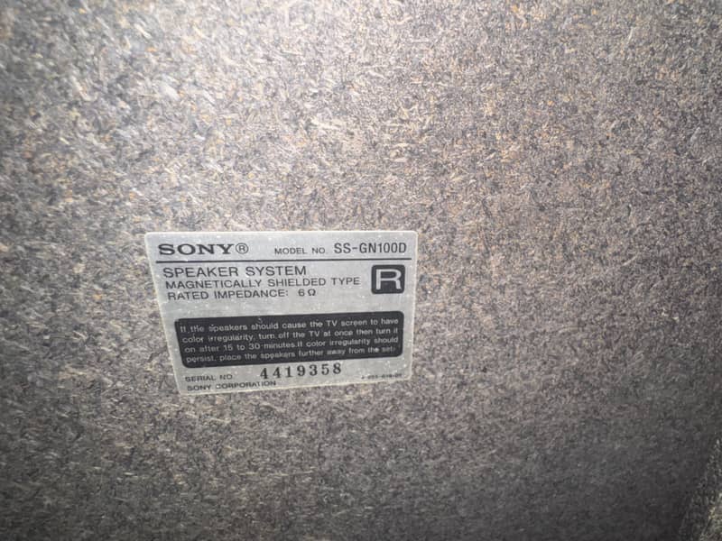Sony sound system 9