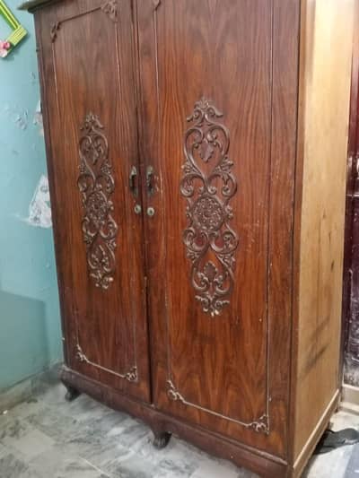 2 Wooden wardrobe for Sale – Dark Brown & Classic Design