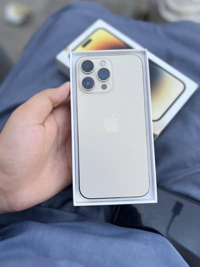 Apple iPhone 14 Pro Max 128GB Golden Factory Unlock With Box Home Used