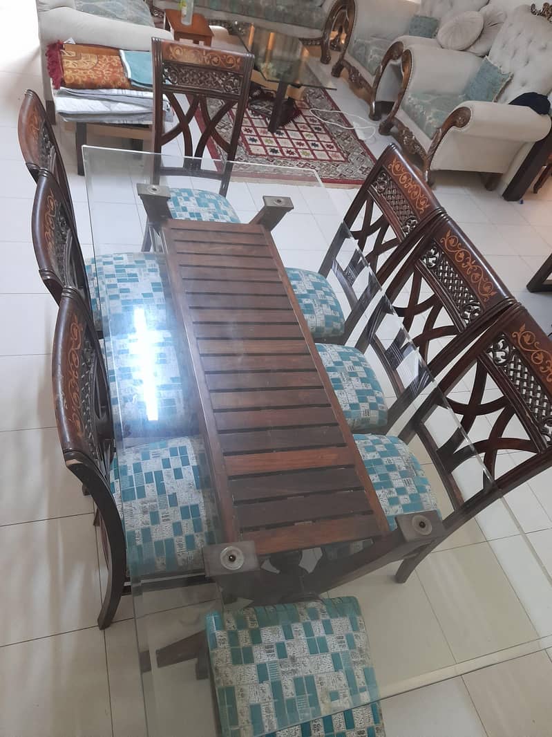 Dining table with 8 chairs 0