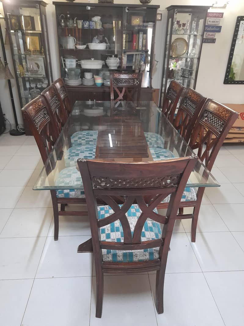 Dining table with 8 chairs 2