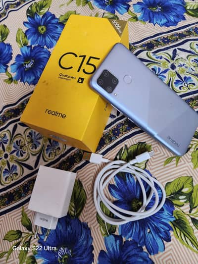 Realme C15 Qualcomm Edition snap dragon pricer all ok complet saman