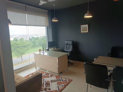 Furnished Office Sharing Space for rent in DHA Phase 6 Main boulevard