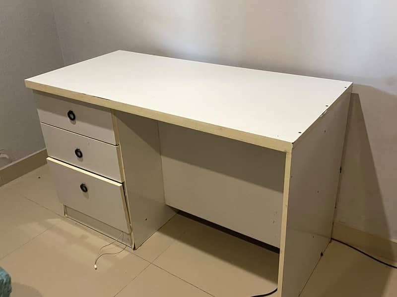 Custom made study table 2 drawer 1 shelf 4