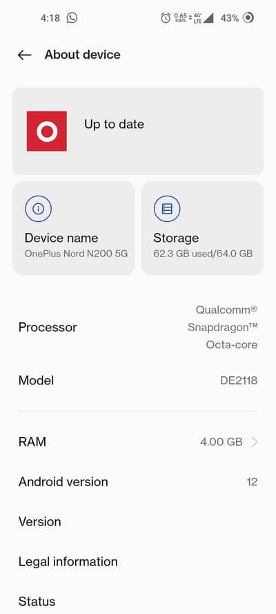 One Plus Nord 200 5g