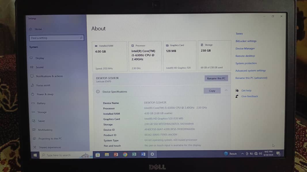 DELL LATITUDE E5470 2