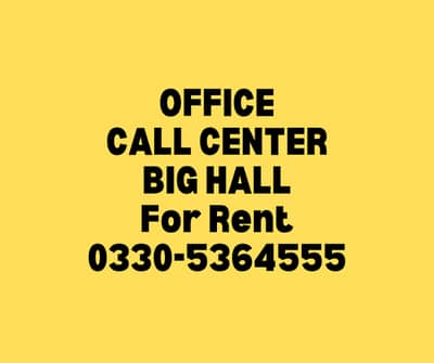 Space for office,call center,iT,Hall ,Hostel for rent
