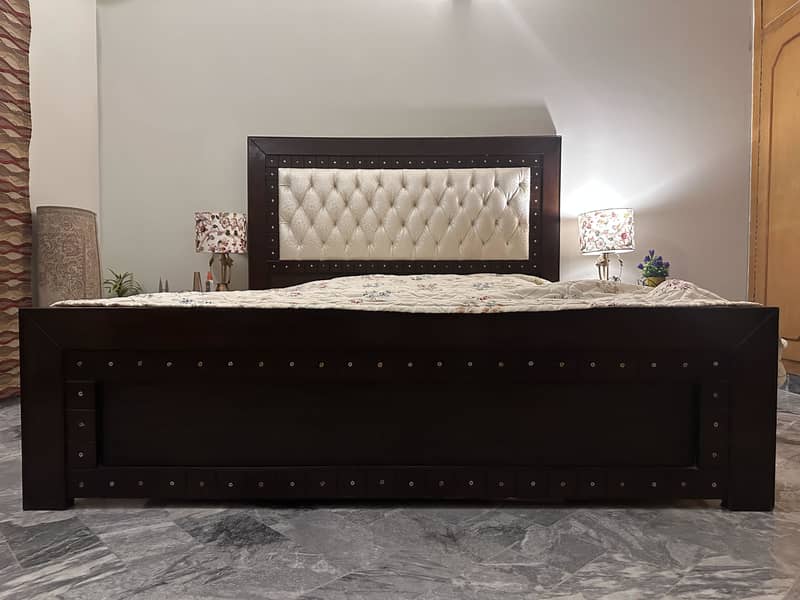 Solid Wooden Bed Slightly used 4