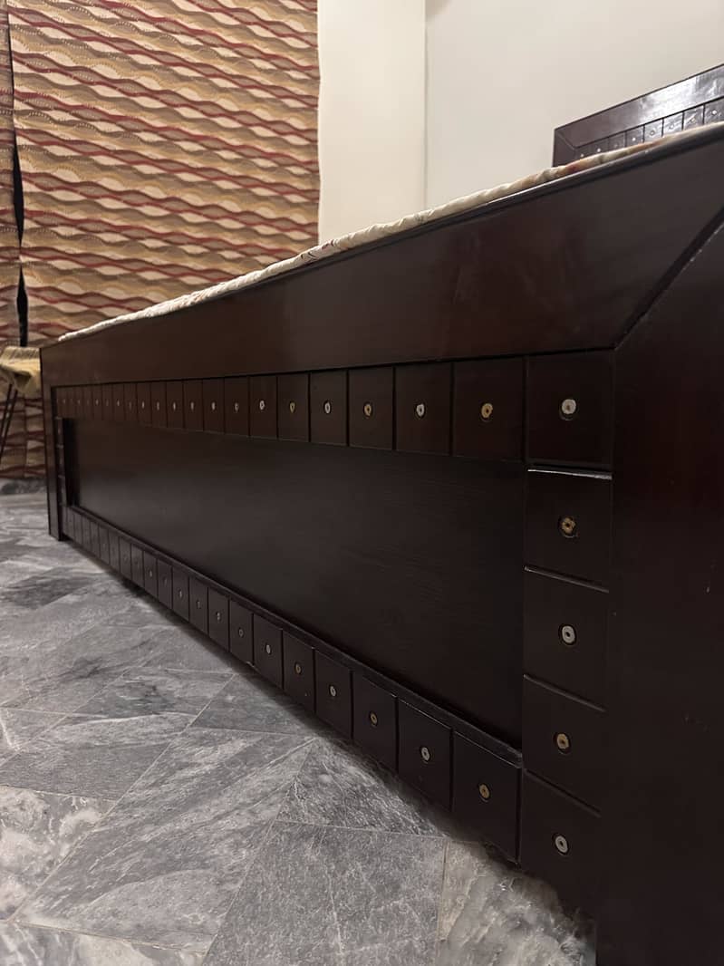 Solid Wooden Bed Slightly used 5