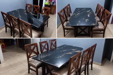 Dining Table With Six Chairs.