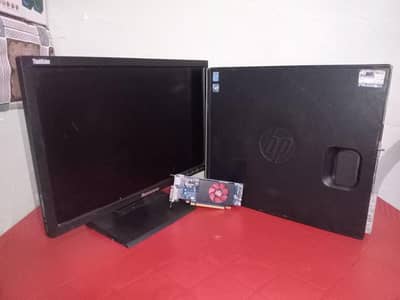 CORE 2 DUO QUAD CPU WITH DESKTOP AND 1 GB GRAPHICS CARD FREE