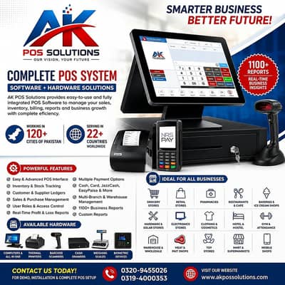 POS Software Store Mart Pahrmacy Resturant Cafe Garments Inventory