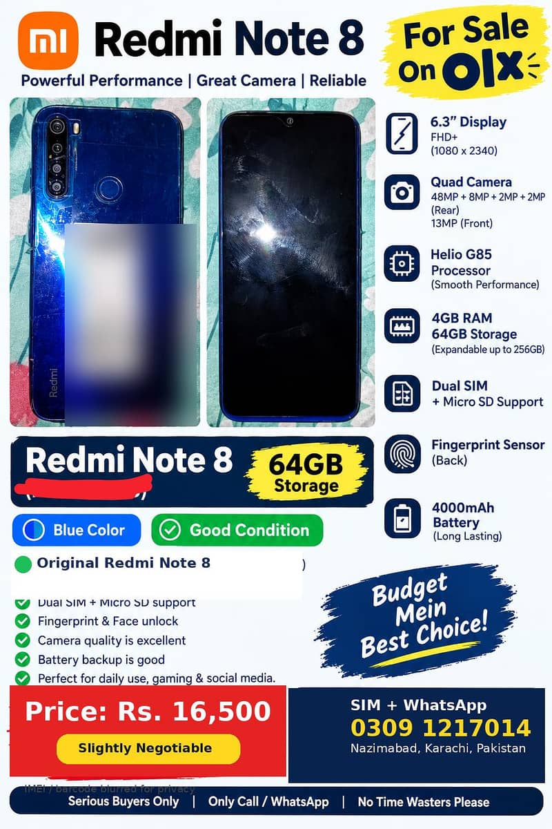 Xiaomi Redmi Note 8 0