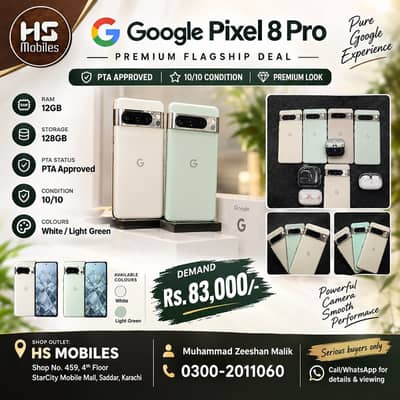Google Pixel 8 Pro | 12 GB Ram 128 GB Rom PTA Approved