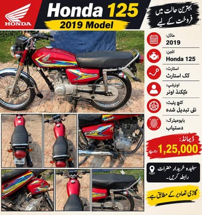 Honda 125 2019 model clach plate change