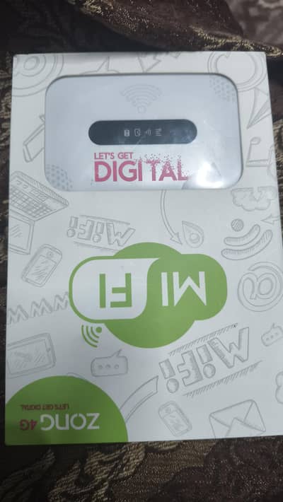 Zong Wifi Mifi Rs 6500 (Market price 7500)