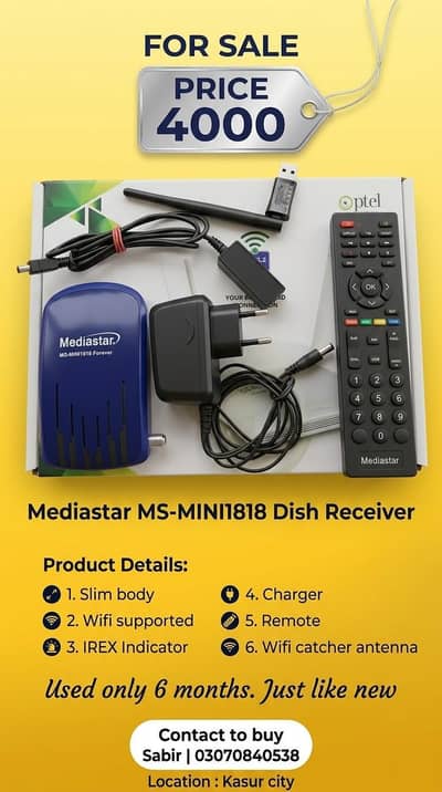 Mediastar MS-MINI1818 Dish Receiver