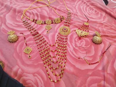 chokar mala nathhh bindia ear rings jhomer           av