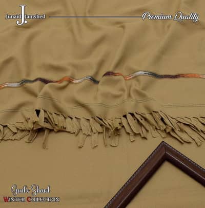 J. Gents Shawl Premium Wool Winter Collection - Men Shawl Light Brown