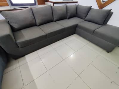 L-shaped Sofa - full set - Beautiful Grey colour
