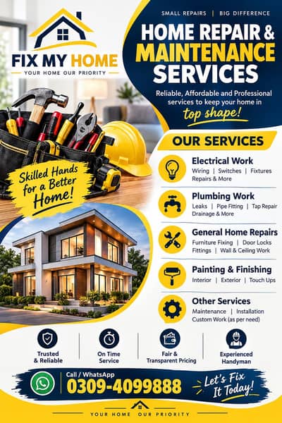 Expert Electrician & Plumber – Home Repair Services
