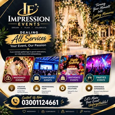 Wedding Planning, Event Management & Decoration Services in Lahore