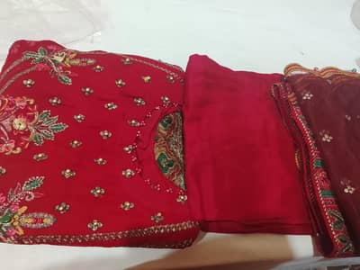 new dress meroon 3 pc
