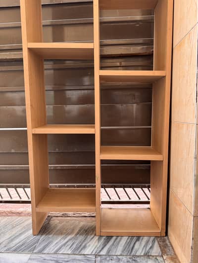 Wooden Open Storage Cupboard / Shelving Unit – 5.9 ft Tall