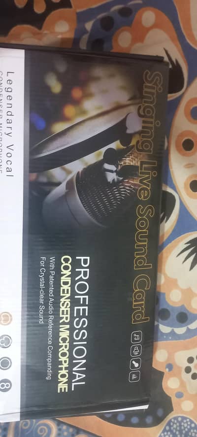 condenser microphone with sound card