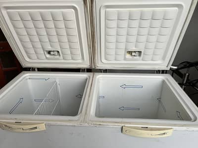 Waves Deep Freezer with both fridge and freezer
