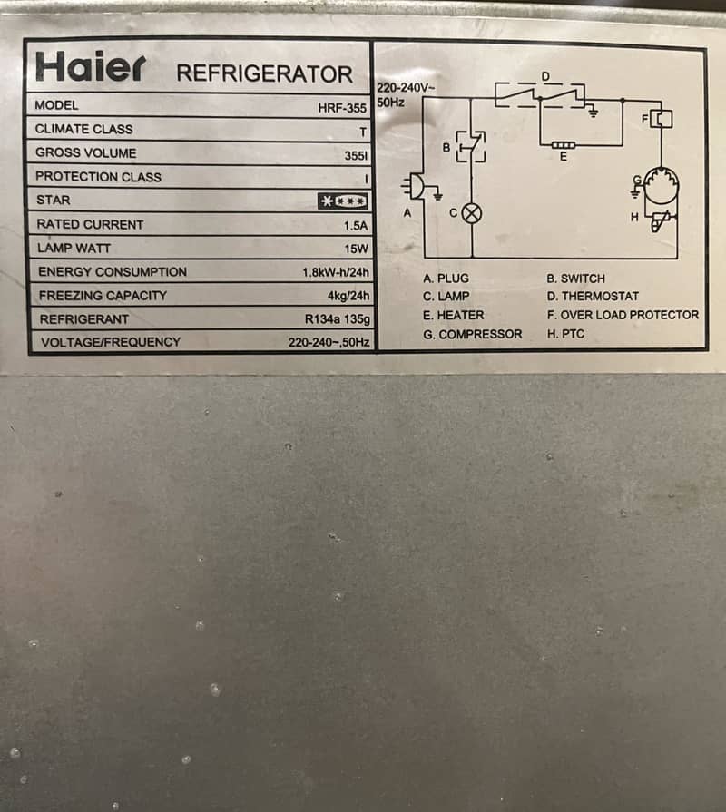 Haier HRF-355 5
