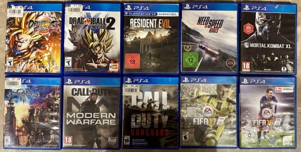 PS4 Original Games 10 Discs - All Pack 30,000 Final