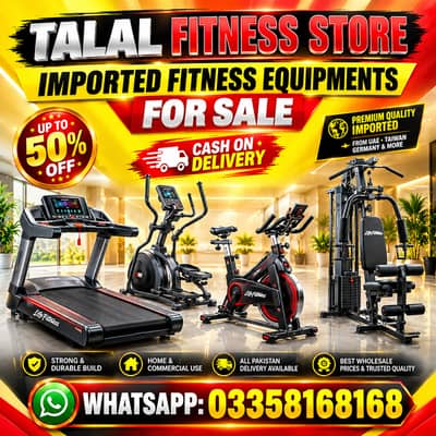 Imported running machines,exersice cycles and home gym equipments sale