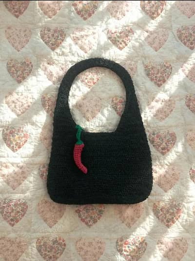 Handmade Crochet Shoulder Bag – New