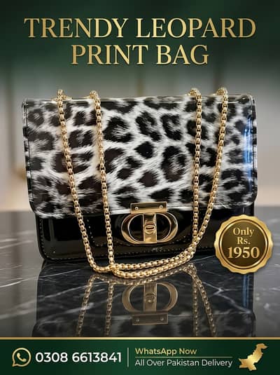 Trendy Leopard Print Shoulder Bag – Bold, Chic & Stylish