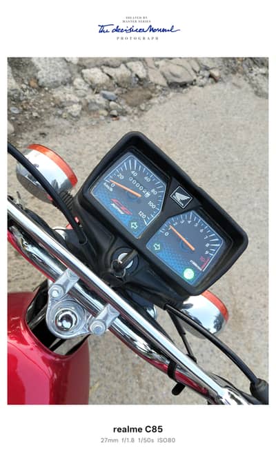 New bike, red color, documents verify, biometric on spot