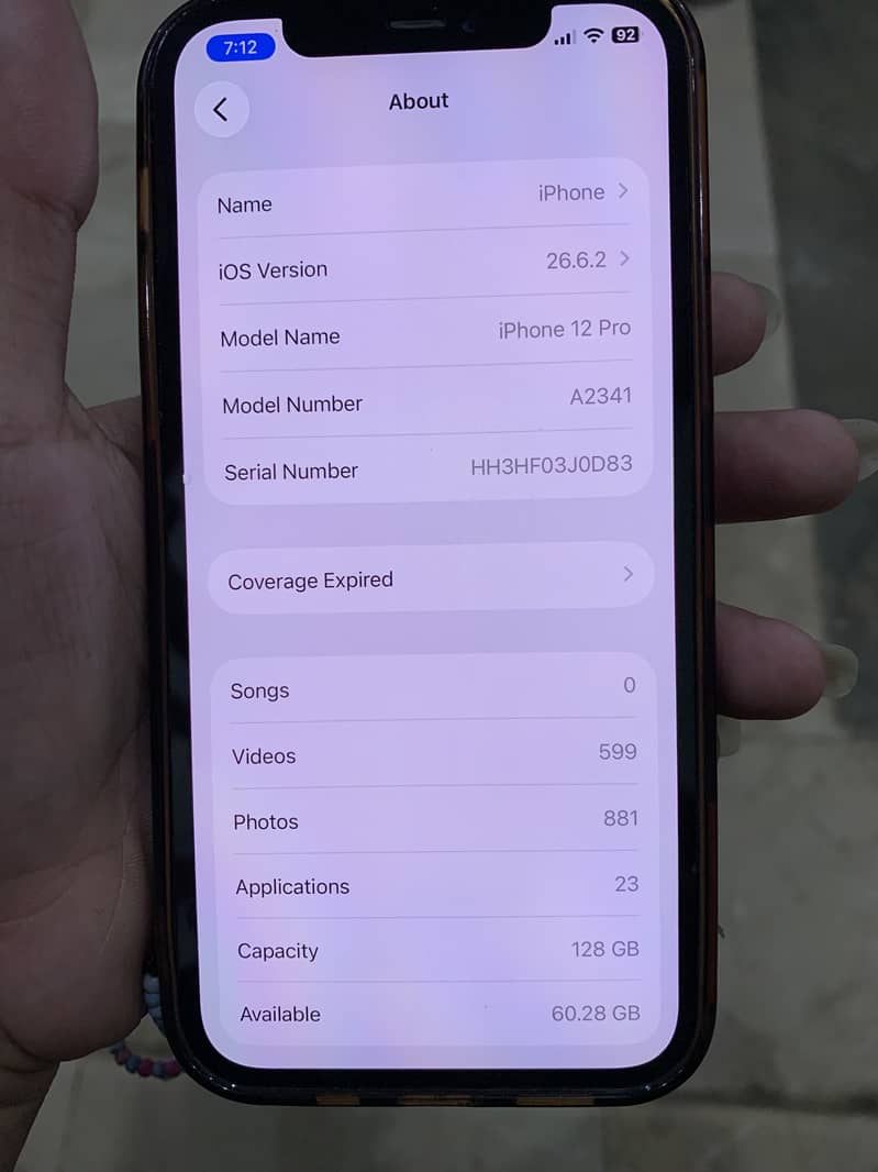 iPhone 12pro PTA prove 8