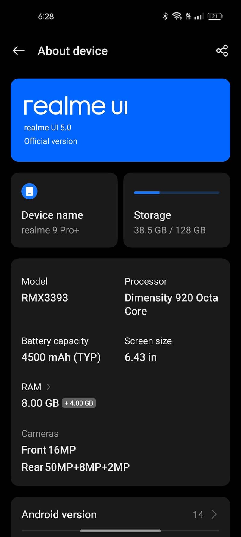 Realme 9 pro plus 9