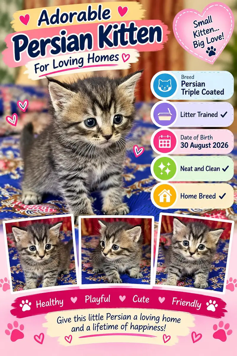 Persian Triple Coated Kittens — photo 4