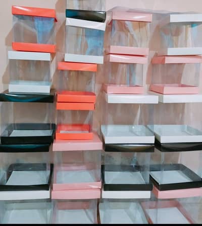 Acrylic Transparent Box 4x4 & Kraft Brown Box - Wholesale Factory Rate
