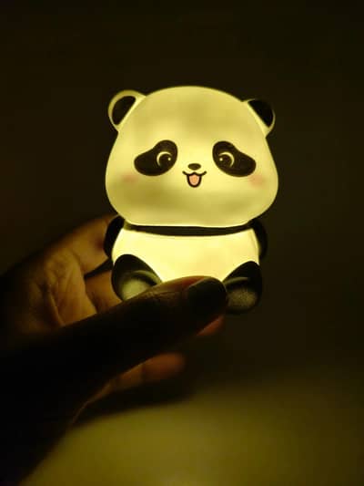 Cute Mini Panda LED Night Light Rechargeable Touch Lamp For Bedroom