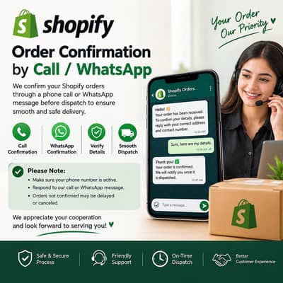 Shopify Order Confirmation Over Call