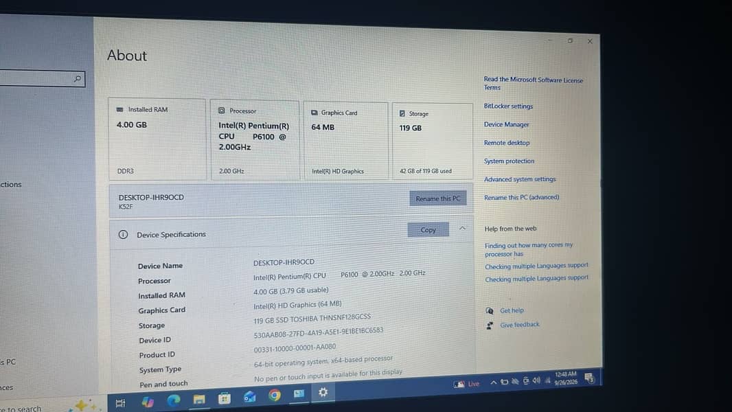 Asus laptop 2