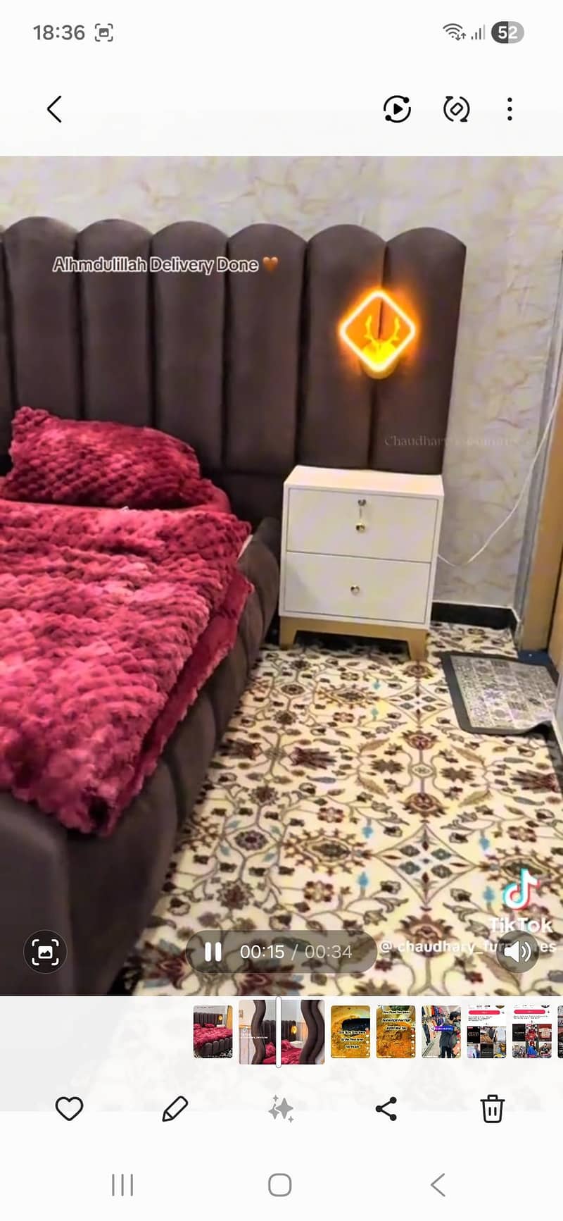 Complete Bedroom Set | King Size Bed + Dressing Table + 2 Side table 1