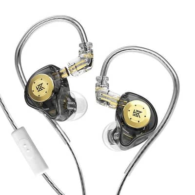 KZ EDX PRO Gaming Earbuds HiFi Deep Bass with Green type C to 3 5mm