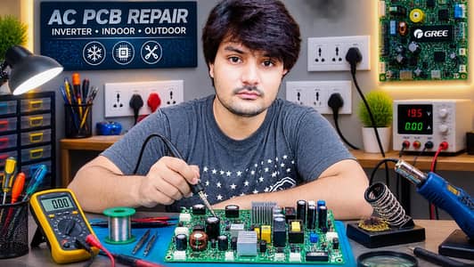 inverter non inverter ac air conditioner in-outdoor pcb repairing